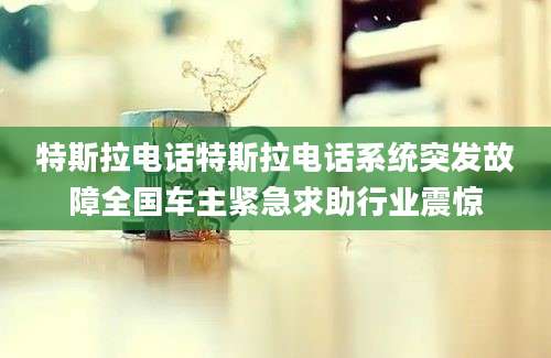 特斯拉电话特斯拉电话系统突发故障全国车主紧急求助行业震惊