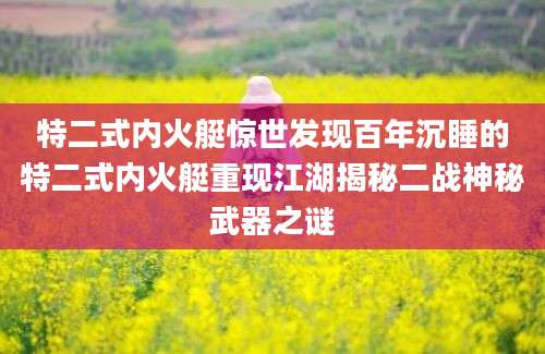 特二式内火艇惊世发现百年沉睡的特二式内火艇重现江湖揭秘二战神秘武器之谜