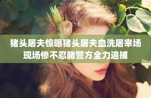 猪头屠夫惊曝猪头屠夫血洗屠宰场现场惨不忍睹警方全力追捕
