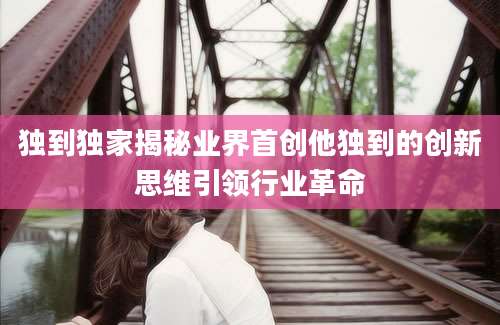 独到独家揭秘业界首创他独到的创新思维引领行业革命