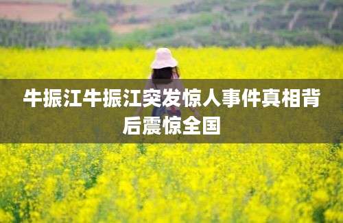 牛振江牛振江突发惊人事件真相背后震惊全国