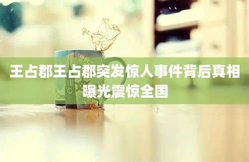 王占郡王占郡突发惊人事件背后真相曝光震惊全国