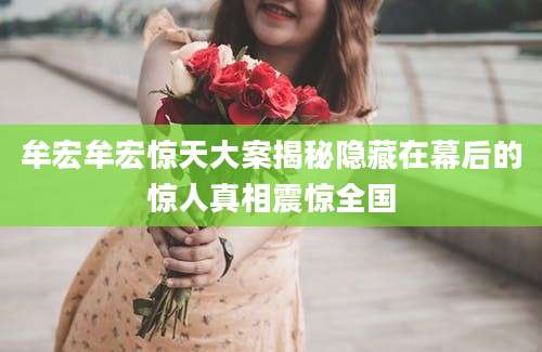 牟宏牟宏惊天大案揭秘隐藏在幕后的惊人真相震惊全国