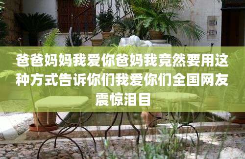 爸爸妈妈我爱你爸妈我竟然要用这种方式告诉你们我爱你们全国网友震惊泪目