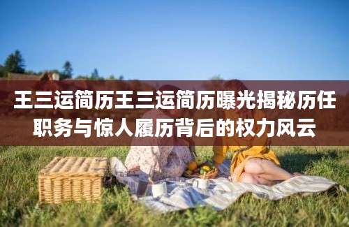 王三运简历王三运简历曝光揭秘历任职务与惊人履历背后的权力风云