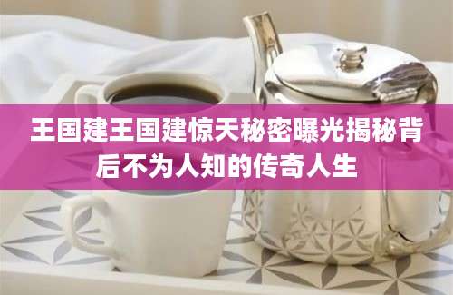王国建王国建惊天秘密曝光揭秘背后不为人知的传奇人生
