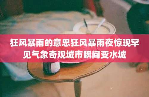 狂风暴雨的意思狂风暴雨夜惊现罕见气象奇观城市瞬间变水城