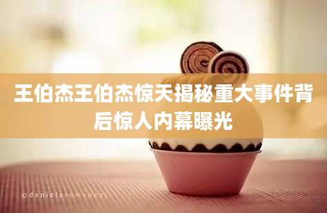 王伯杰王伯杰惊天揭秘重大事件背后惊人内幕曝光