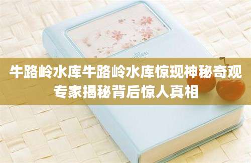 牛路岭水库牛路岭水库惊现神秘奇观专家揭秘背后惊人真相