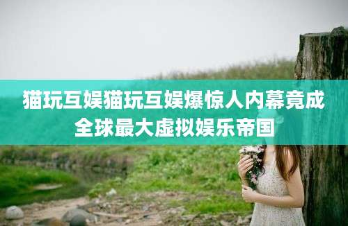猫玩互娱猫玩互娱爆惊人内幕竟成全球最大虚拟娱乐帝国