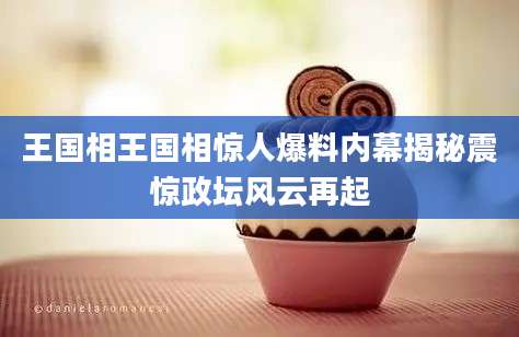 王国相王国相惊人爆料内幕揭秘震惊政坛风云再起