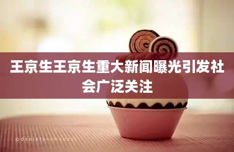 王京生王京生重大新闻曝光引发社会广泛关注