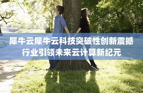 犀牛云犀牛云科技突破性创新震撼行业引领未来云计算新纪元