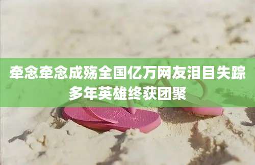 牵念牵念成殇全国亿万网友泪目失踪多年英雄终获团聚