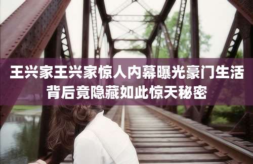王兴家王兴家惊人内幕曝光豪门生活背后竟隐藏如此惊天秘密