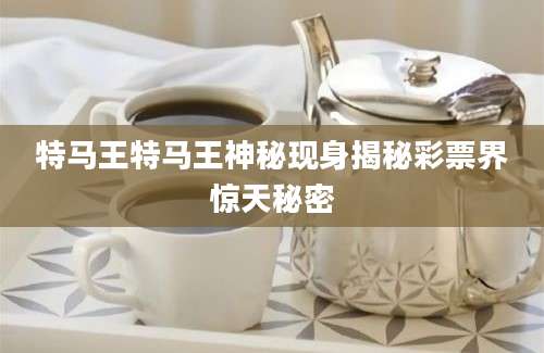 特马王特马王神秘现身揭秘彩票界惊天秘密