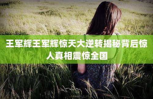 王军辉王军辉惊天大逆转揭秘背后惊人真相震惊全国