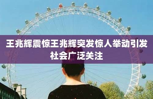 王兆辉震惊王兆辉突发惊人举动引发社会广泛关注