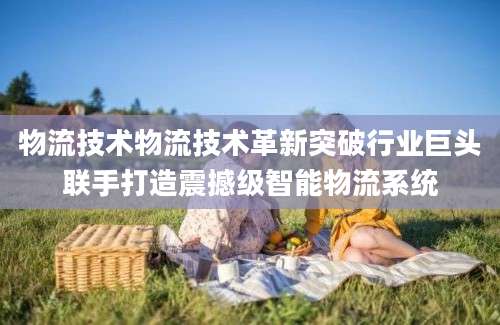 物流技术物流技术革新突破行业巨头联手打造震撼级智能物流系统