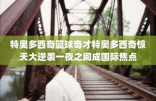 特奥多西奇篮球奇才特奥多西奇惊天大逆袭一夜之间成国际焦点