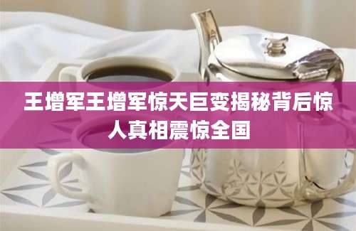 王增军王增军惊天巨变揭秘背后惊人真相震惊全国