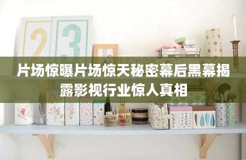 片场惊曝片场惊天秘密幕后黑幕揭露影视行业惊人真相