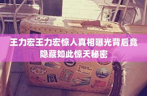 王力宏王力宏惊人真相曝光背后竟隐藏如此惊天秘密