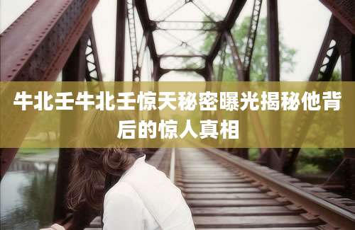 牛北壬牛北壬惊天秘密曝光揭秘他背后的惊人真相