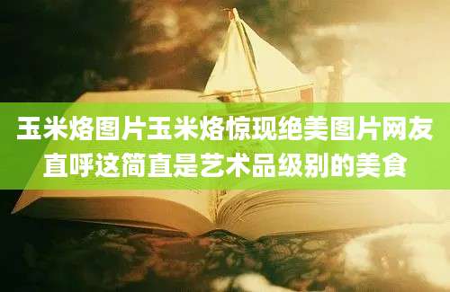 玉米烙图片玉米烙惊现绝美图片网友直呼这简直是艺术品级别的美食