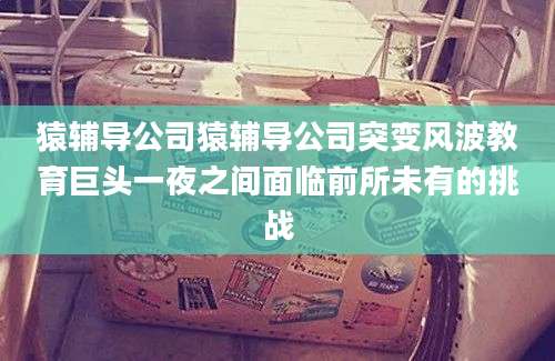 猿辅导公司猿辅导公司突变风波教育巨头一夜之间面临前所未有的挑战