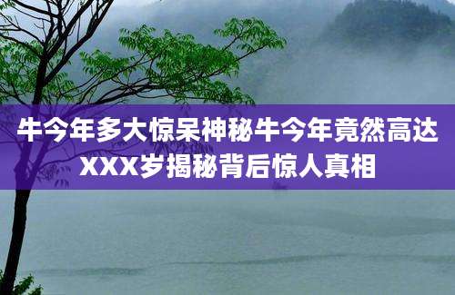 牛今年多大惊呆神秘牛今年竟然高达XXX岁揭秘背后惊人真相
