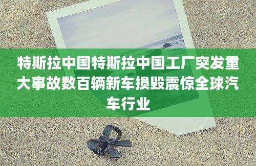 特斯拉中国特斯拉中国工厂突发重大事故数百辆新车损毁震惊全球汽车行业