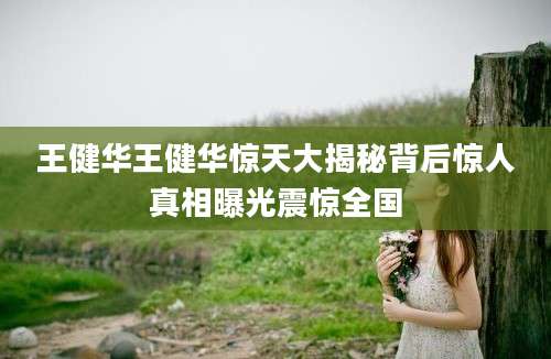 王健华王健华惊天大揭秘背后惊人真相曝光震惊全国