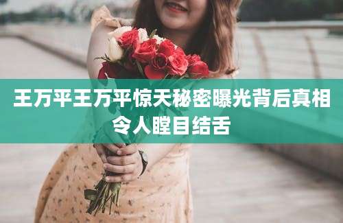 王万平王万平惊天秘密曝光背后真相令人瞠目结舌