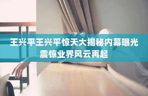 王兴平王兴平惊天大揭秘内幕曝光震惊业界风云再起