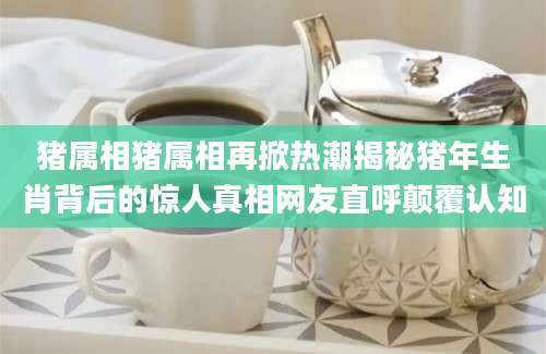 猪属相猪属相再掀热潮揭秘猪年生肖背后的惊人真相网友直呼颠覆认知